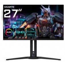 GIGABYTE AORUS Monitor de juego FO27Q2 OLED QHD de 27” - 2560 x 1440 (QHD), 240Hz, 0.03ms, KVM, 250 cd/m², FreeSync Premium Pro, DisplayHDR True Black 400, HDMI 2.1