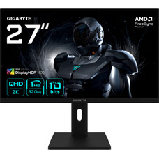 GIGABYTE G27Q3 Monitor Gaming 27&rdquo; 2K QHD - 2560 x 1440, 320Hz, 1ms, 350 cd/m&sup2;, FreeSync Premium, Display HDR400, HDMI 2.0, DisplayPort 1.4