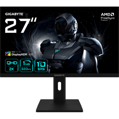 GIGABYTE G27Q3 Monitor Gaming 27” 2K QHD - 2560 x 1440, 320Hz, 1ms, 350 cd/m², FreeSync Premium, Display HDR400, HDMI 2.0, DisplayPort 1.4-MR37 GIGABYTE G27Q3 Monitor Gaming 27” 2K QHD - 2560 x 1440, 320Hz, 1ms, 350 cd/m², FreeSync Premium, Display HDR400, HDMI 2.0, DisplayPort 1.4