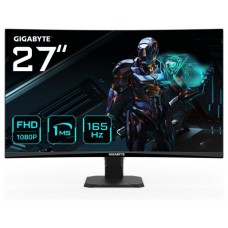 GIGABYTE Monitor de juego GS27F 27" FHD - 1920 x 1080 (FHD), 165Hz, 1ms, 300 cd/m², FreeSync Premium, compatible con HDR, HDMI 2.0, DisplayPort 1.4