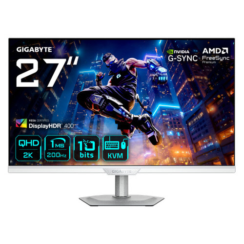 GIGABYTE M27Q2 QD ICE Monitor Gaming 27” QHD - 2560 x 1440, 200Hz, 1ms, 350 cd/m², FreeSync Premium, Display HDR400, HDMI 2.0, DisplayPort 1.4-MR36 GIGABYTE M27Q2 QD ICE Monitor Gaming 27” QHD - 2560 x 1440, 200Hz, 1ms, 350 cd/m², FreeSync Premium, Display HDR400, HDMI 2.0, DisplayPort 1.4