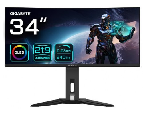 MONITOR GAMING GIGABYTE MO34WQC2 34" 3440X1440 VA 2K