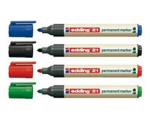 MARCADOR PERMANENTE EDDING ECOLINE 21 COLOR NEGRO EDDING 21-001 (Espera 4 dias)