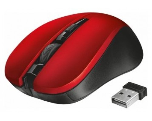 Mouse Trust Wireless Mydo Silent Red Alcance 10m