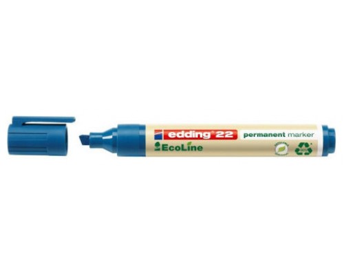 MARCADOR PERMANENTE EDDING ECOLINE 22 COLOR AZUL EDDING 22-003 (Espera 4 dias)