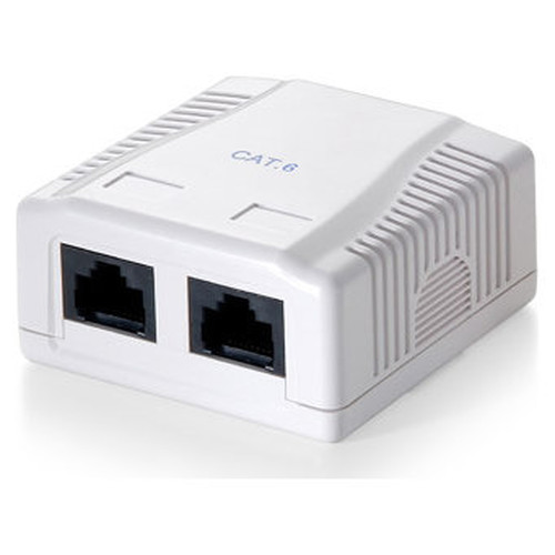 Roseta superficie equip cat6 utp 2-MR1 Roseta superficie equip cat6 utp 2