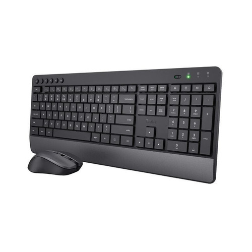 TECLADO Y MOUSE TRUST WIRELESS TREZO CON TECLAS