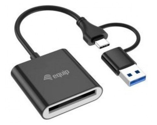 CARD READER EXTERNO EQUIP USB 3.2 DOBLE CONEXION USB-A