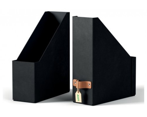 PACK 2 REVISTEROS DE CART&Oacute;N COLOR NEGRO LEITZ 24710095 (Espera 4 dias)