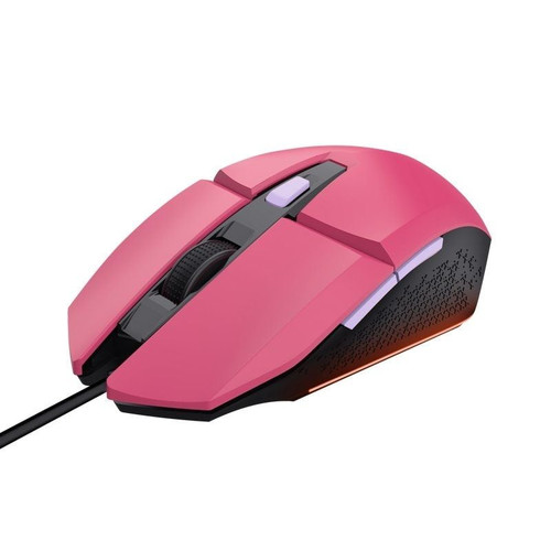MOUSE TRUST GAMING RGB GXT 109P FELOX 25068 COLOR ROSA