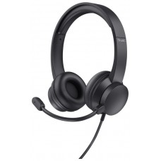 Headset Trust Hs-201 25373 Usb Microfono Plegable