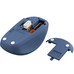 MOUSE TRUST WIRELESS Y BLUETOOTH YVI+ AZUL 1600DPI