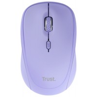 MOUSE TRUST WIRELESS Y BLUETOOTH YVI+ LILA 1600DPI