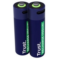 Pilas Aa Recargable Trust Usb-c 1700 Mah Pack 2