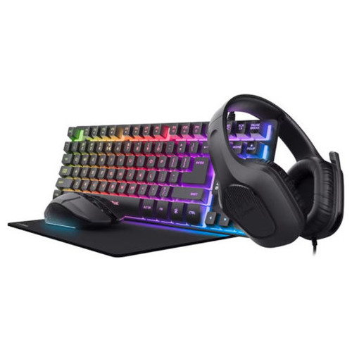 TRUST GXT780 4-IN-1 GAMING BUNDLE BLK ES-MR10 TRUST GXT780 4-IN-1 GAMING BUNDLE BLK ES