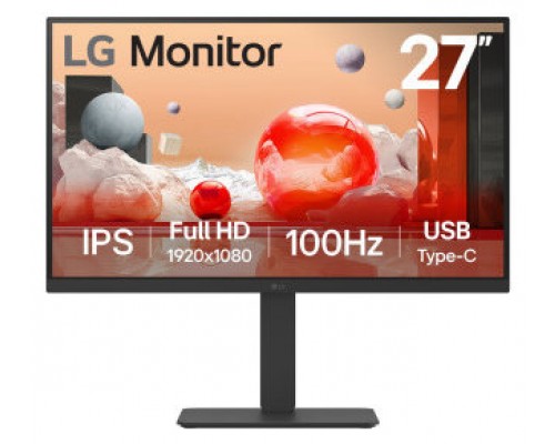LG 27BA650-B pantalla para PC 68,6 cm (27") 1920 x 1080 Pixeles Full HD LCD Negro