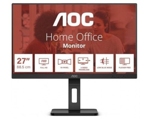 Monitor 27" Displayport Hdmi Vga Aoc 27e3qaf