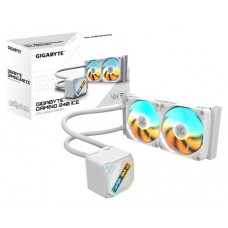 GIGABYTE GAMING 240 ICE Refrigeración Líquida para CPU - 2x120mm Ventiladores ARGB, mecanismo de enclavamiento deslizante, DAISY-CHAIN, Compatible con Intel LGA 1851 y AMD AM5