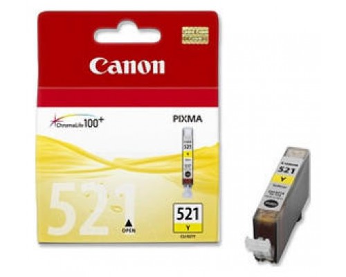 Cartucho tinta canon cli 521 amarillo