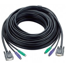 Aten 30ft PS/2 cable para video, teclado y ratón (kvm) Negro 10 m