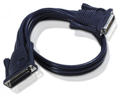 Aten 2L1701 cable de serie Negro 1,8 m DB-25