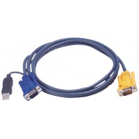 Aten 2L5203UP cable para video, teclado y ratón (kvm) Negro 3 m