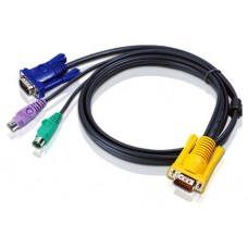 Aten 2L5206P cable para video, teclado y ratón (kvm) Negro 6 m