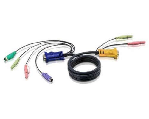 Aten Cable KVM PS/2 con audio y SPHD 3 en 1 de 1,8 m