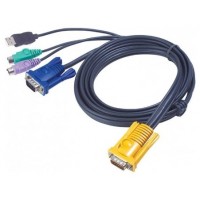 Aten 2L5302UP cable para video, teclado y ratón (kvm) Negro 1,8 m