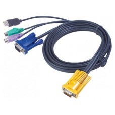 Aten 2L5302UP cable para video, teclado y ratón (kvm) Negro 1,8 m