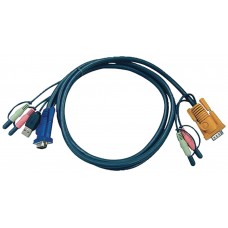 Aten Cable KVM USB con audio y SPHD 3 en 1 de 1,8 m