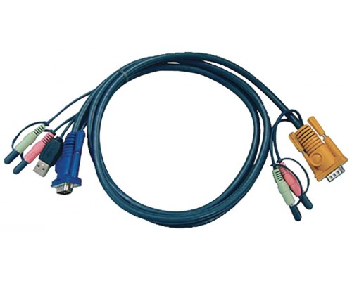 Aten Cable KVM USB con audio y SPHD 3 en 1 de 1,8 m
