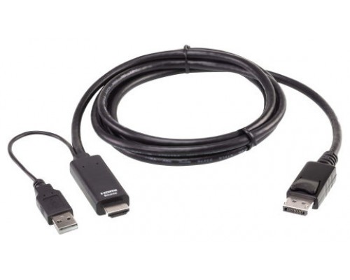 ATEN Cable HDMI a DisplayPort True 4K de 1,8 m