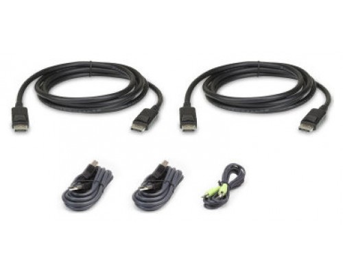 Aten 2L-7D02UDPX5 cable para video, teclado y ratón (kvm) 1,8 m Negro