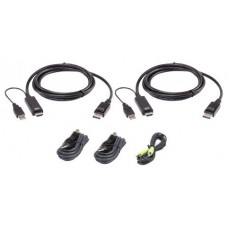 ATEN Kit de cable para conexión KVM seguro universal dual display de 1,8 m