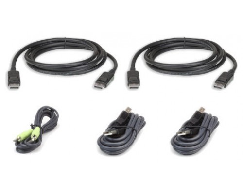 Aten 2L-7D03UDPX5 cable para video, teclado y ratón (kvm) 3 m Negro
