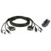 Aten 2L-7D03UDX4 cable para video, teclado y ratón (kvm) 3 m Negro