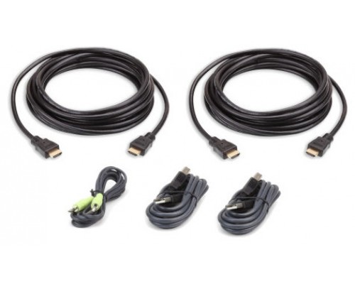 Aten 2L-7D03UHX5 cable para video, teclado y ratón (kvm) 3 m Negro
