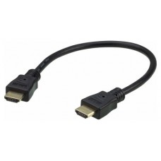 Aten 0.3M High Speed HDMI Cable with Ethernet cable HDMI 0,3 m HDMI tipo A (Estándar) Negro, Oro