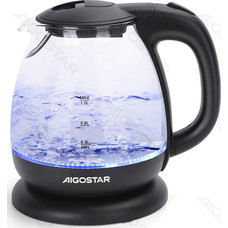 MINI HERVIDOR ELECTRICO DE VIDRIO 2200W 1L NEGRO AIGOSTAR (Espera 4 dias)-SX4 MINI HERVIDOR ELECTRICO DE VIDRIO 2200W 1L NEGRO AIGOSTAR (Espera 4 dias)