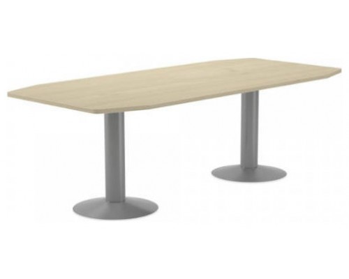 MESA DE REUNIONES 220X100X72CM. COLOR: PATA METALICA GRIS / TABLERO HAYA ROCADA 3003AT01 (Espera 4 dias)