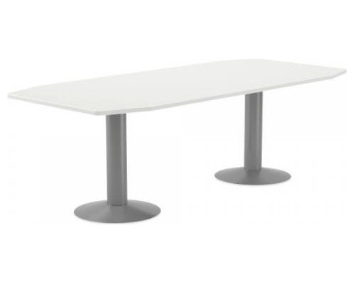 MESA DE REUNIONES 220X100X72CM. COLOR: PATA METALICA GRIS / TABLERO BLANCO ROCADA 3003AT04 (Espera 4 dias)