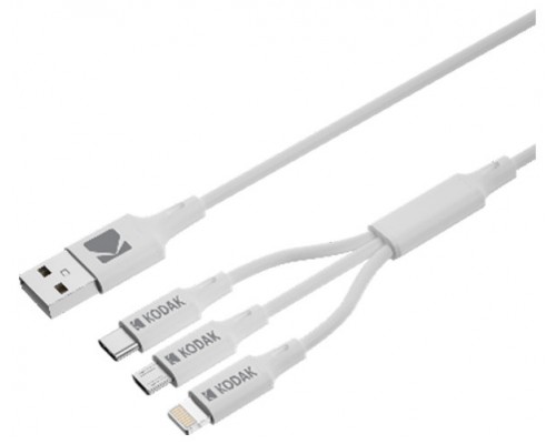 Kodak Cable Usb (lightning / Usb-c/ Micro-usb)