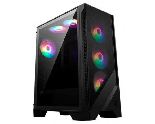 MSI MAG FORGE 120A AIRFLOW carcasa de ordenador Midi Tower Negro, Transparente