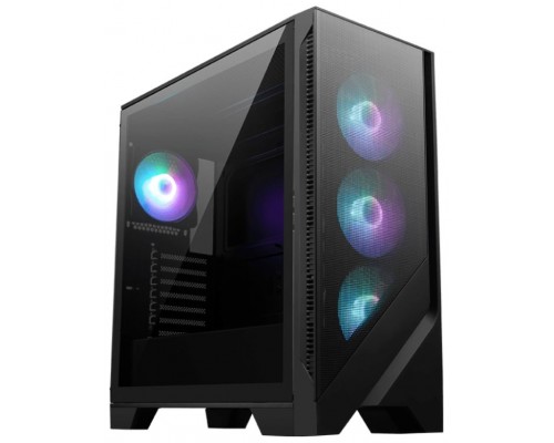 MSI MAG FORGE 320R AIRFLOW carcasa de ordenador Micro Torre Negro, Transparente