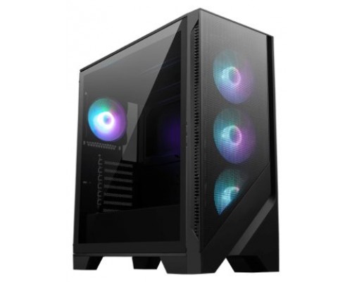 MSI MAG FORGE 321R AIRFLOW carcasa de ordenador Midi Tower Negro, Transparente