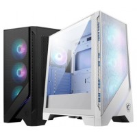 CAJA MSI MAG FORGE 320R AIRFLOW WHITE,1x2.5"+2x2.5”/3.5”,3x120MM+1x120MM (ARGB),2xUSB3.2,+AUDIO+MICRO,RGB,MID-TOWER(BLANCO)