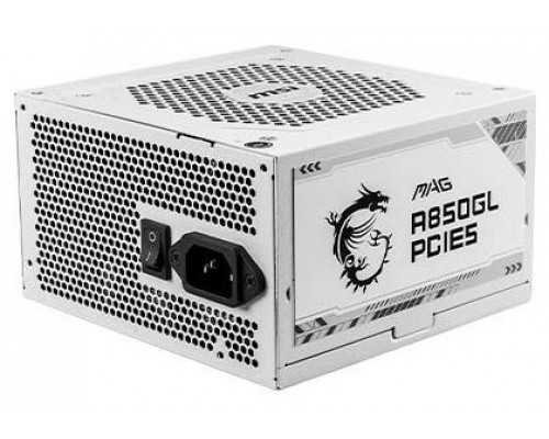 MSI MAG A850GL PCIE5 WHITE unidad de fuente de alimentación 850 W 20+4 pin ATX ATX Blanco