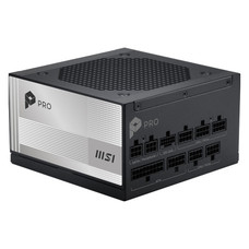 FUENTE ALIMENTACION MSI PRO A1000PL PCIE5,PSU,1000W,80 PLUS PLATINUM,MODULAR,120MM,ACTIVE PFC,1XPCI-E 5 (16PIN),3XPCI-E (6+2 PIN),6XSATA (15 PIN)