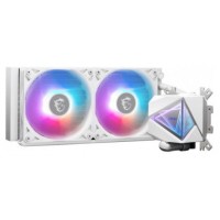 SISTEMA DE REFRIGERACION LIQUIDA MSI PARA CPU MAG CORELIQUID I240 WHITE,INTEL/AMD,RADIADOR 240mm,FAN4PIN,20dBA,ARGB (2 VENTILADORES) (BLANCO)